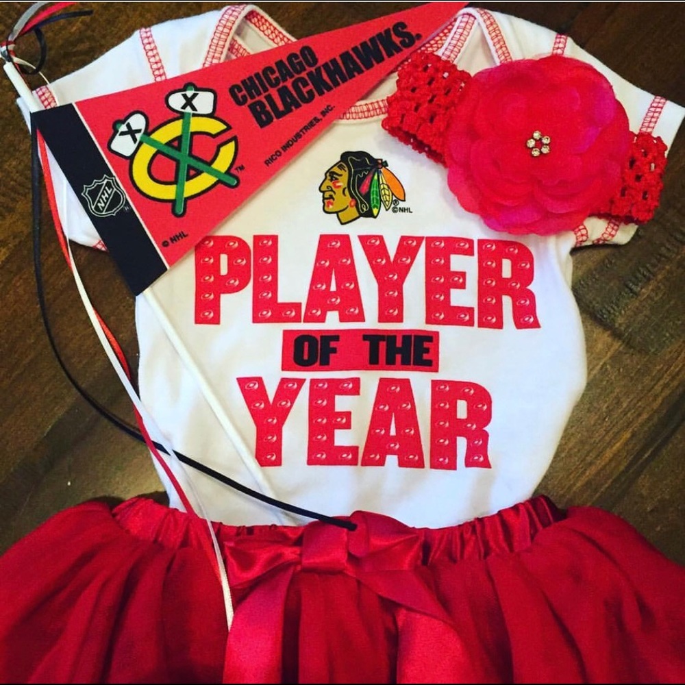 6 Chicago Blackhawks Onsies